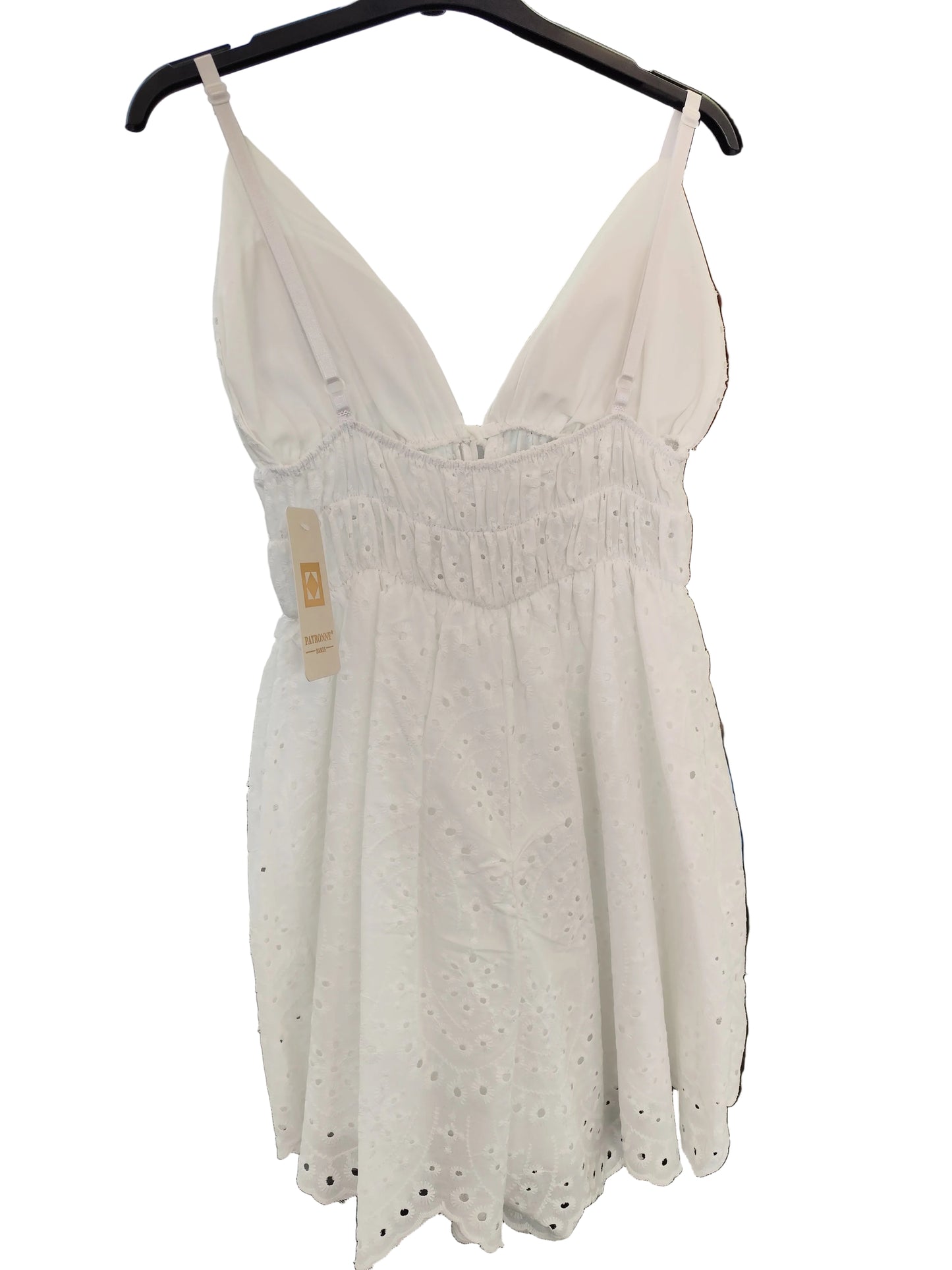 Combishort en Broderie Anglaise – Blanc Bohème