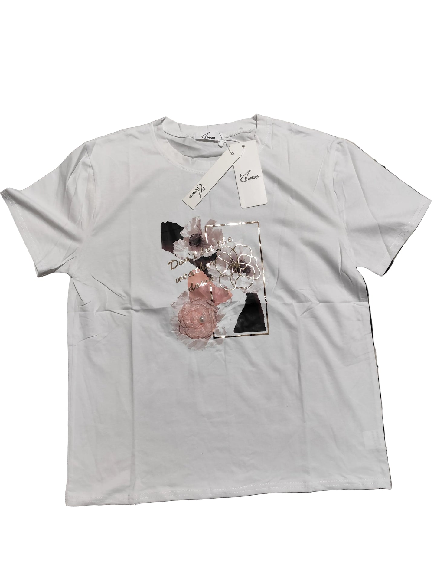 T-Shirt Graphique "Chic & Strass" – Éclat et Confort