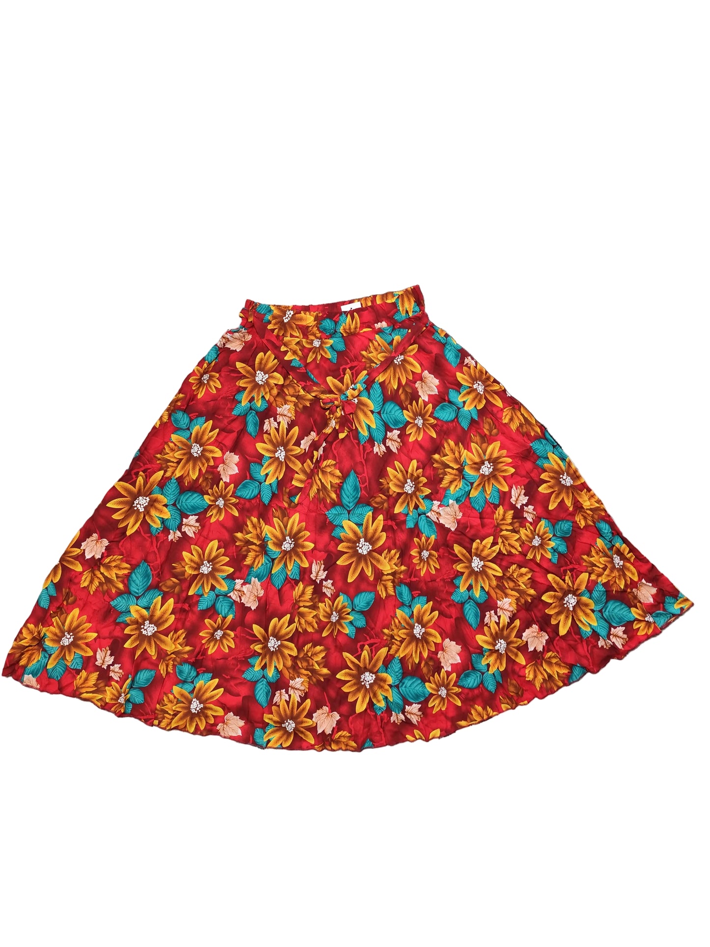 🌸 Jupe Midi Fluide à Motif - Élégance Estivale