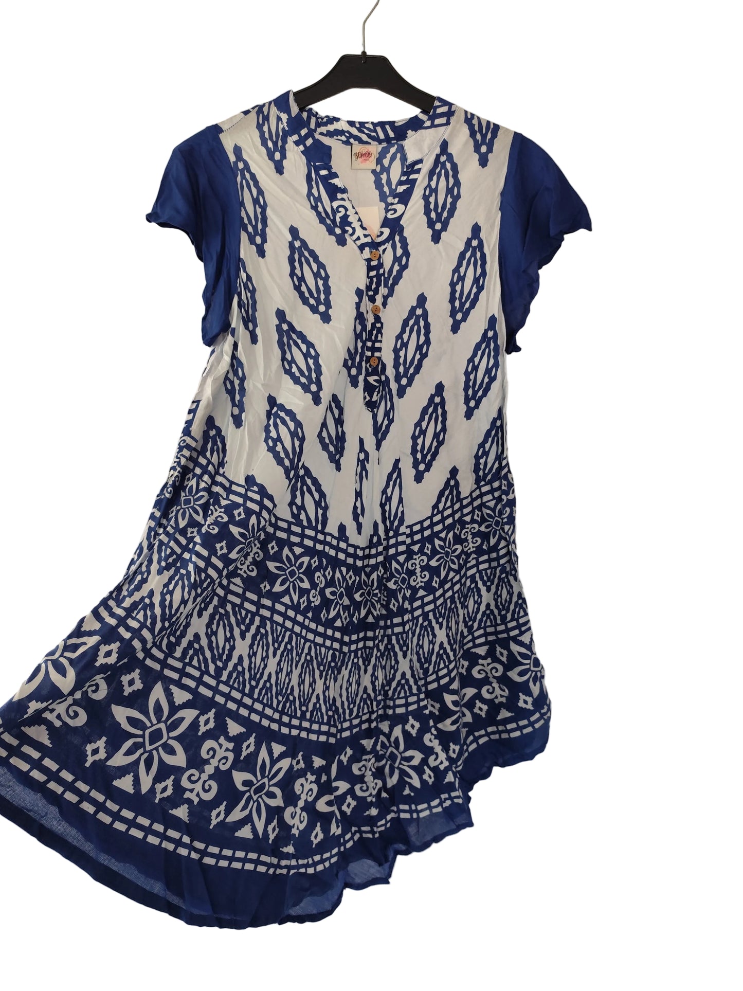 🌸 Robe Midi Style Boho-Chic – 100% Viscose