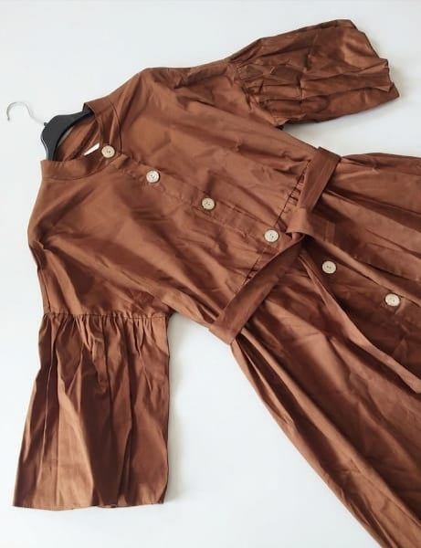Robe longue élégante en coton