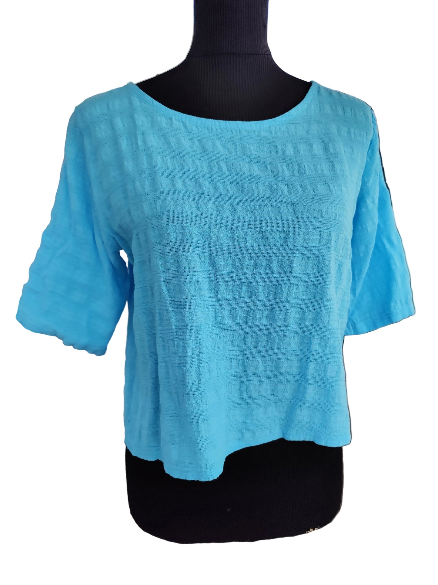 Blouse en Coton Texturé – L’Élégance Estivale Italienne