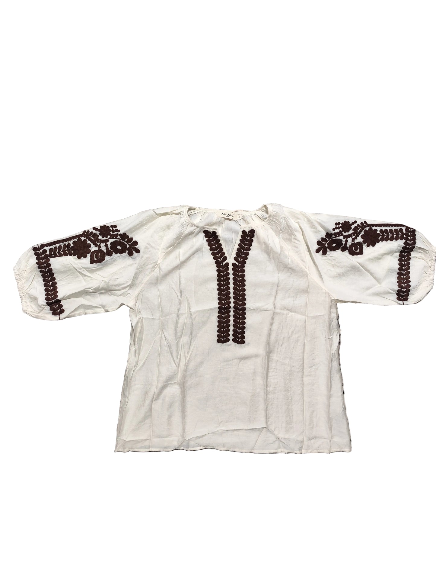 Blouse Bohème Brodée – Esprit "Dolce Vita""(CS25486)