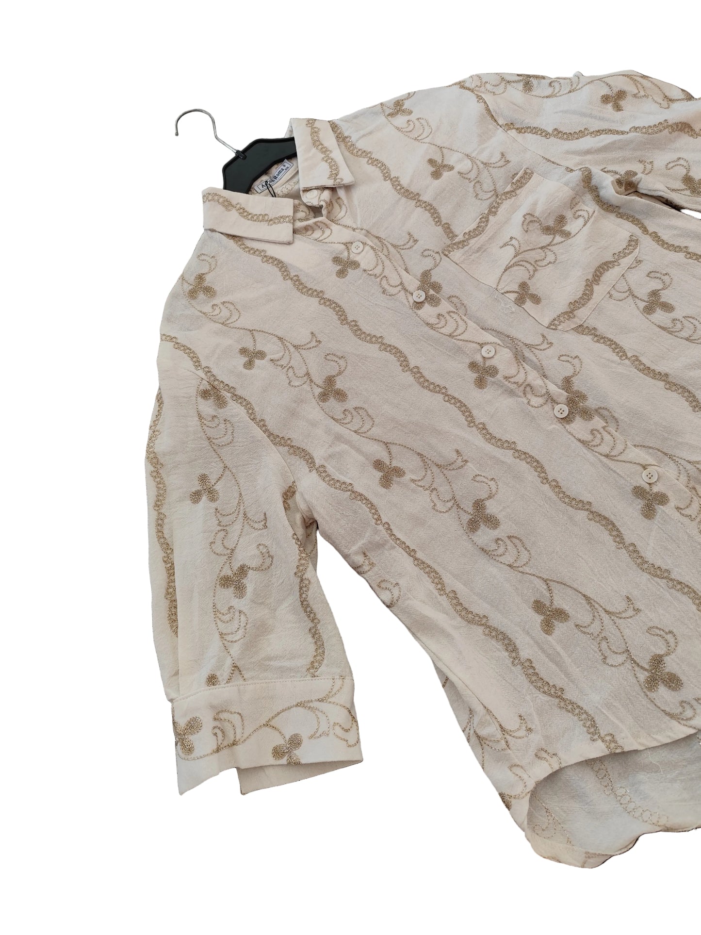 Chemise en Coton Brodé - Style Bohème Chic