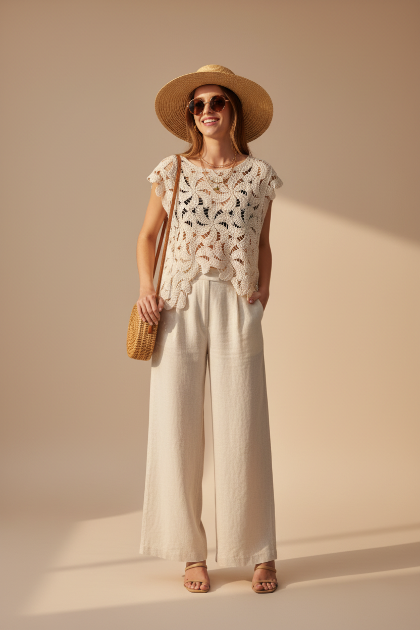 Ange - Dantel Üst + Siyah Sütyen Look