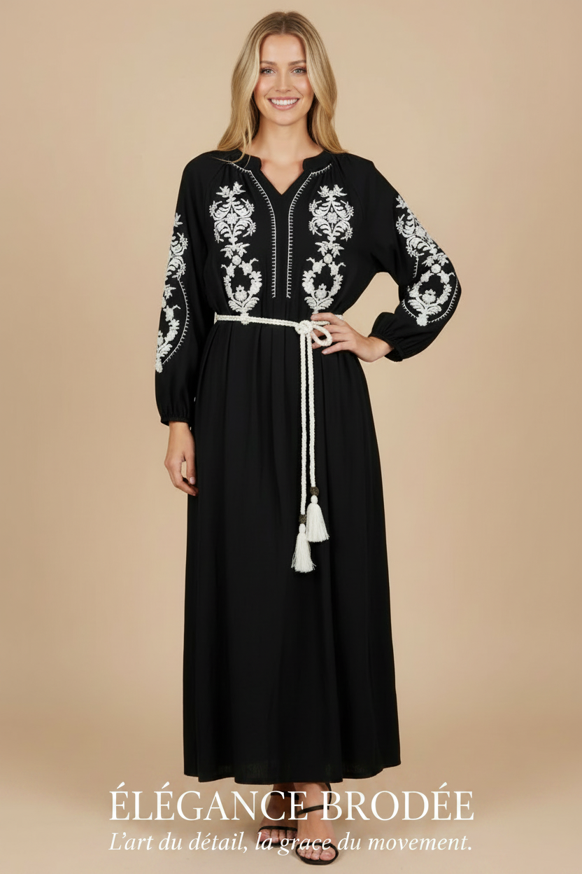 Catalogue Ange - Robe Brodée Noire