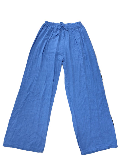 Pantalon large bohème chic en coton – Idéal pour l'été