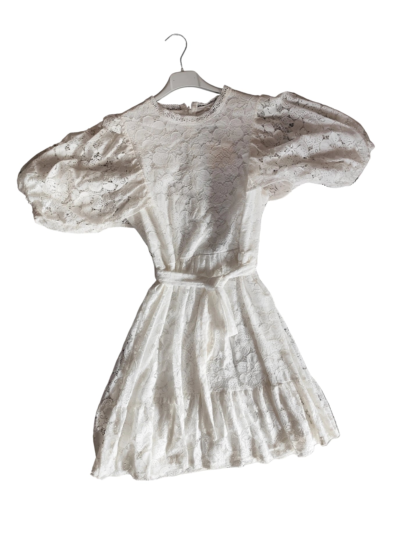✨ Robe Courte en Dentelle Blanche – Style Romantique & Bohème ✨
