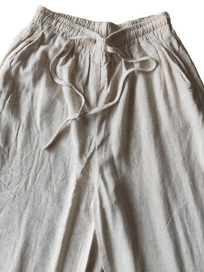 Ensemble d'Été 2 Pièces en Lin & Coton avec Broderies