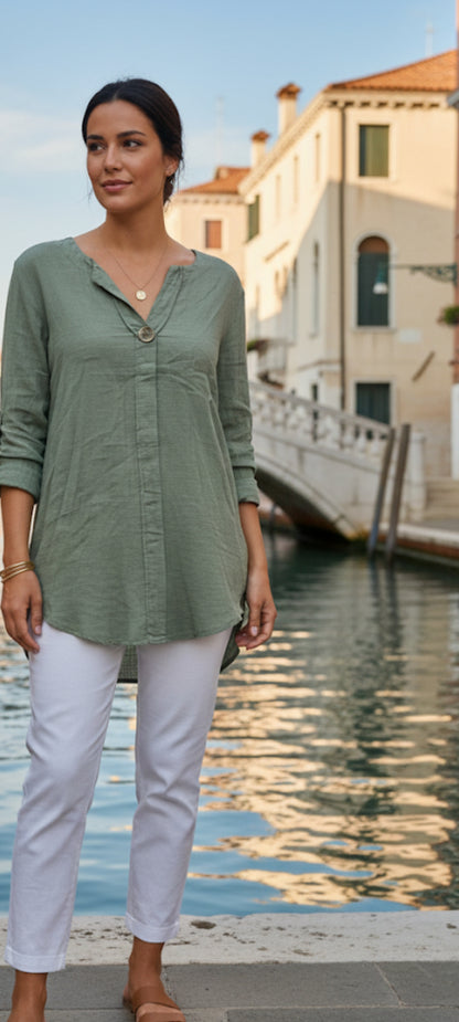 Blouse Bohème Chic en Coton – Légère et Élégante