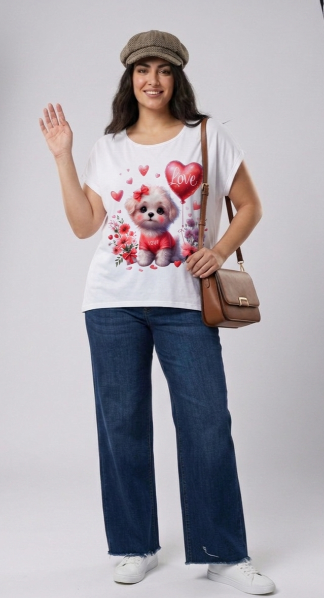 🌟 T-Shirt Graphique "Chic & Relax" – Fabriqué en Italie