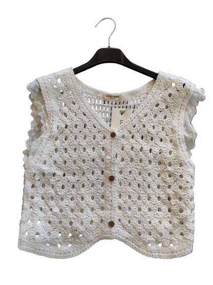 Top en Maille Crochetée "Bohème Chic"