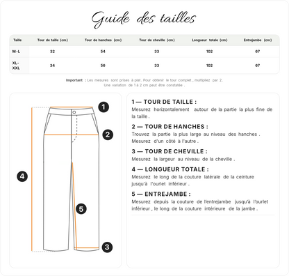 🌟 Le Pantalon Large Fluide : L'Indispensable de l'Été