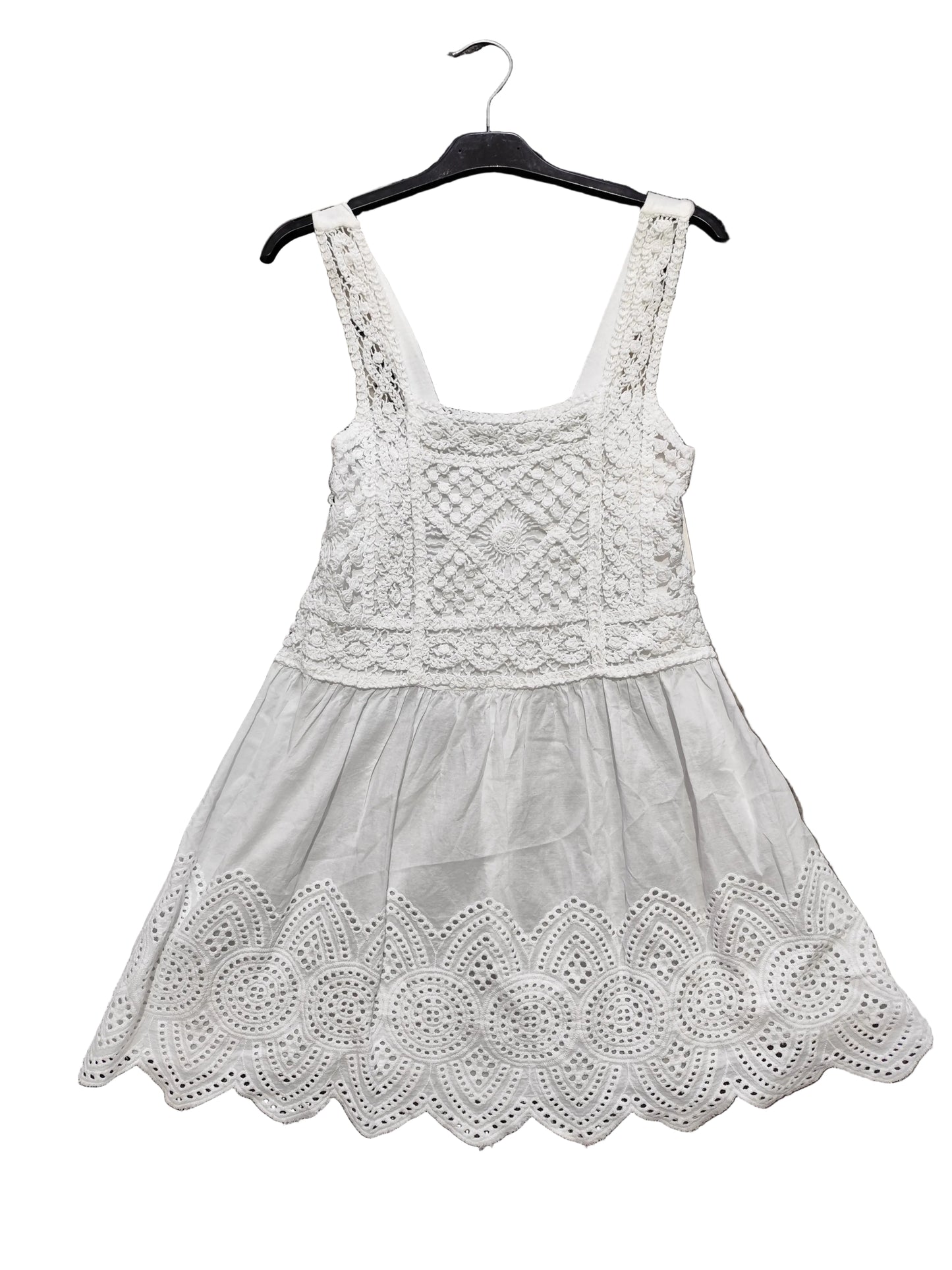 Top Tunique / Mini-Robe en Broderie Anglaise – Style Bohème Chic