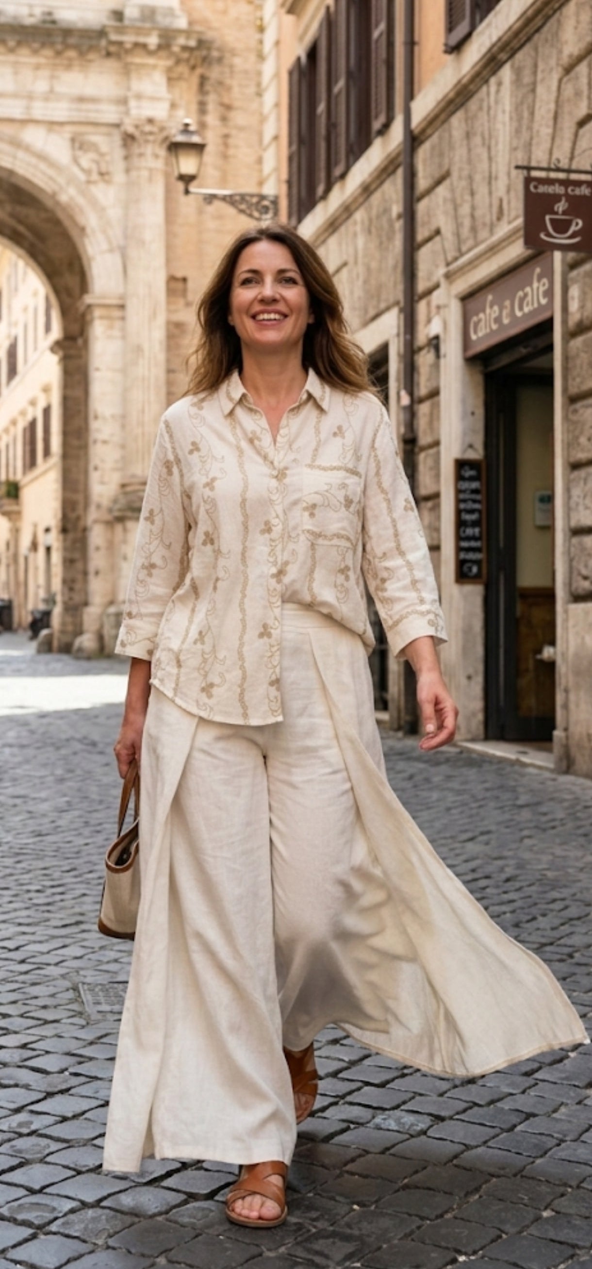 Chemise en Coton Brodé - Style Bohème Chic