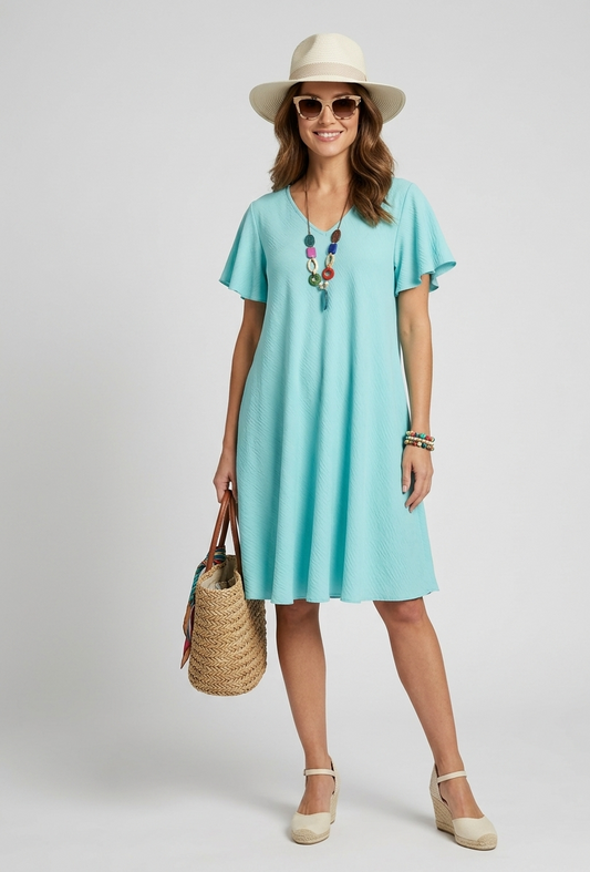 Robe d'Été Fluide "Vivi Mode" – Élégance Italienne & Confort