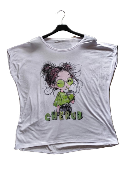 🌟 T-Shirt Graphique "Chic & Relax" – Fabriqué en Italie
