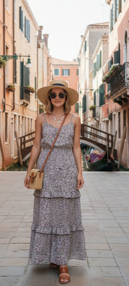 Robe longue bohème à fleurs – L'incontournable de vos journées ensoleillées ☀️