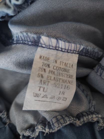 Pantalon Carotte en Denim Léger – Style Italien & Confort Absolu