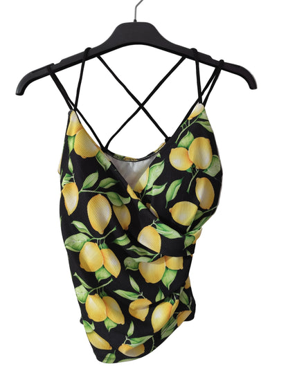 Top Cropped Imprimé Fruitier – Style Rétro & Estival