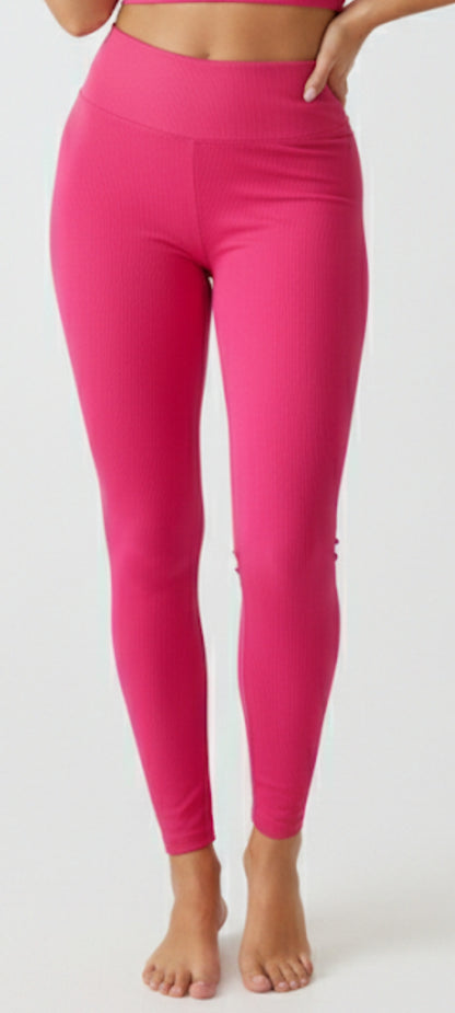 Leggings côtelé taille haute