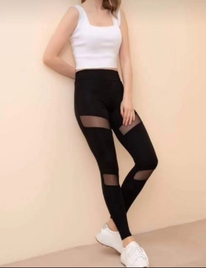 🖤 Legging Fitness "Onyx Mesh" – Style & Performance