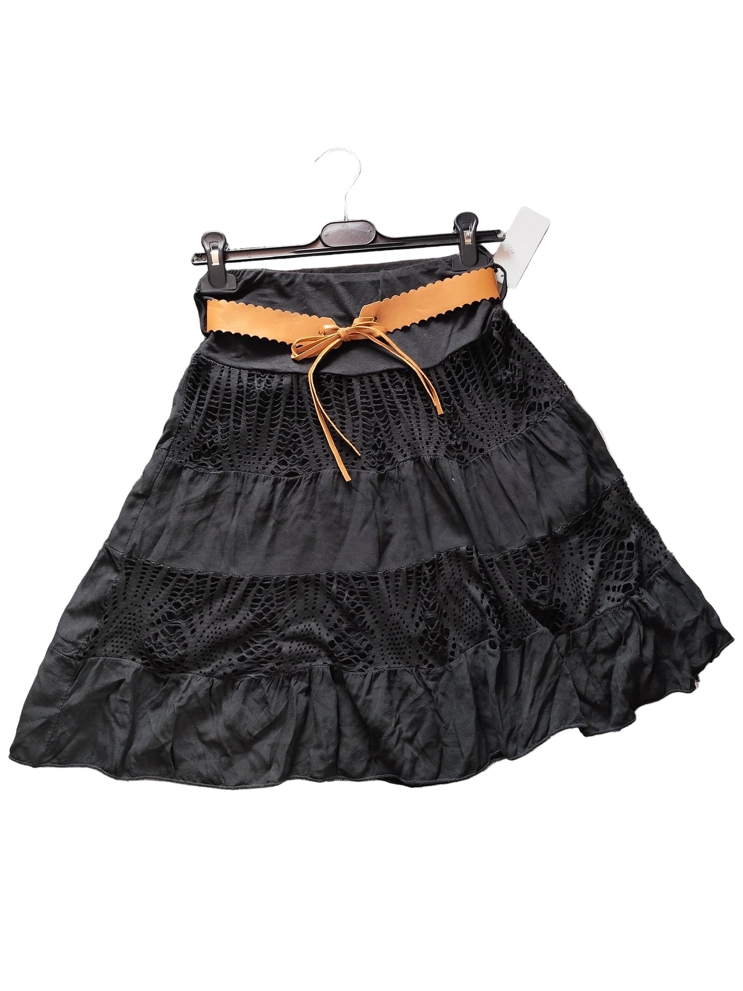Jupe Courte Bohème "Moda Italia" – Avec Ceinture