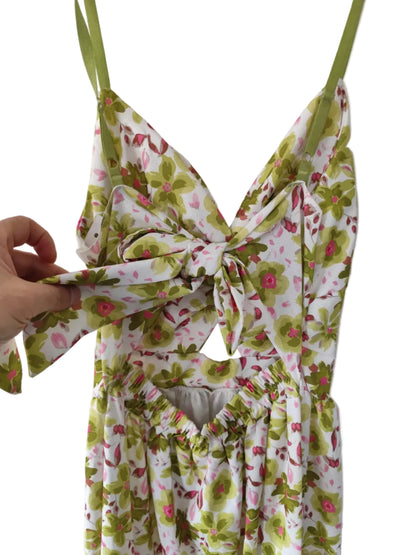 Robe Longue Estivale à Imprimé Floral – Élégance et Fluidité