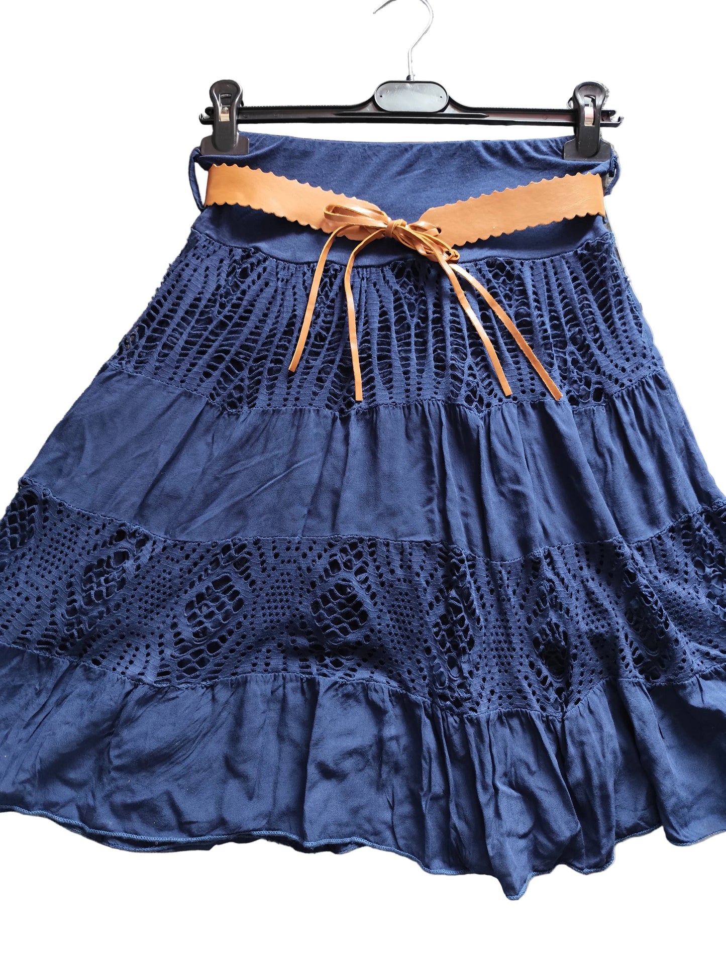 Jupe Courte Bohème "Moda Italia" – Avec Ceinture