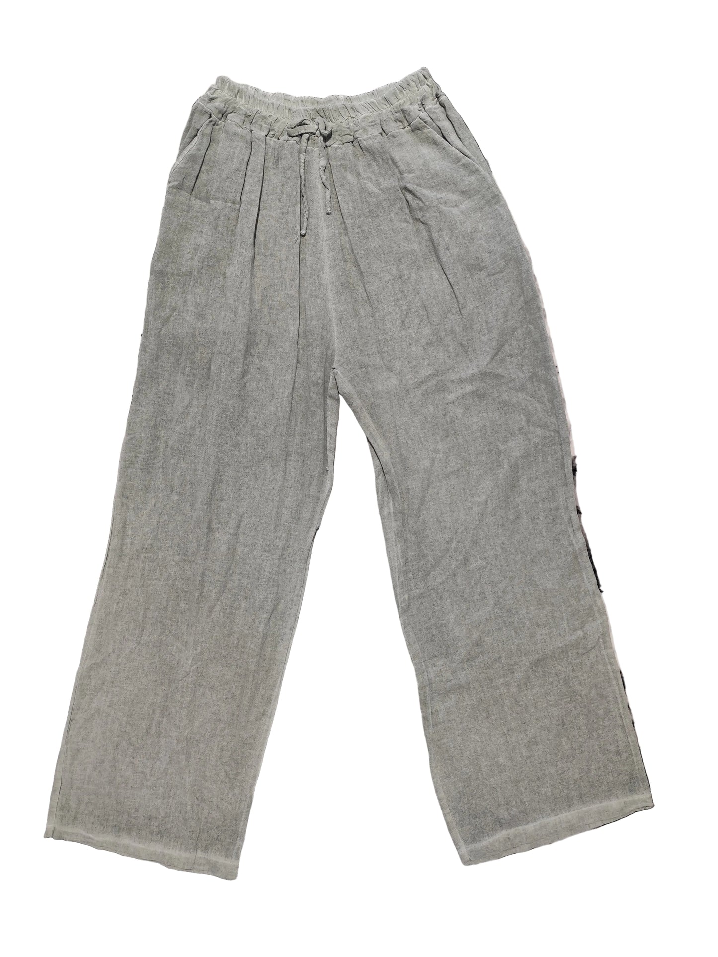 Pantalon large bohème chic en coton – Idéal pour l'été