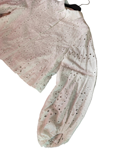 🌸 Blouse Romantique en Broderie Anglaise – 100% Coton