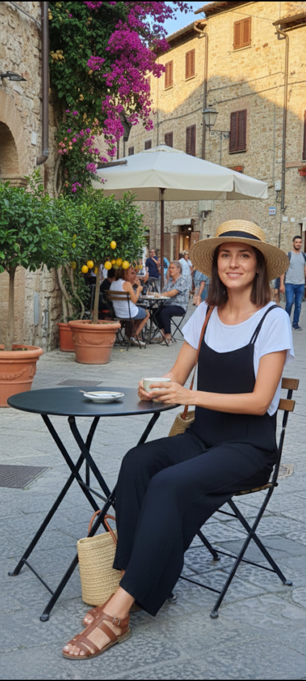 🌿 Combinaison Large & Tee-shirt – Style Bohème Chic