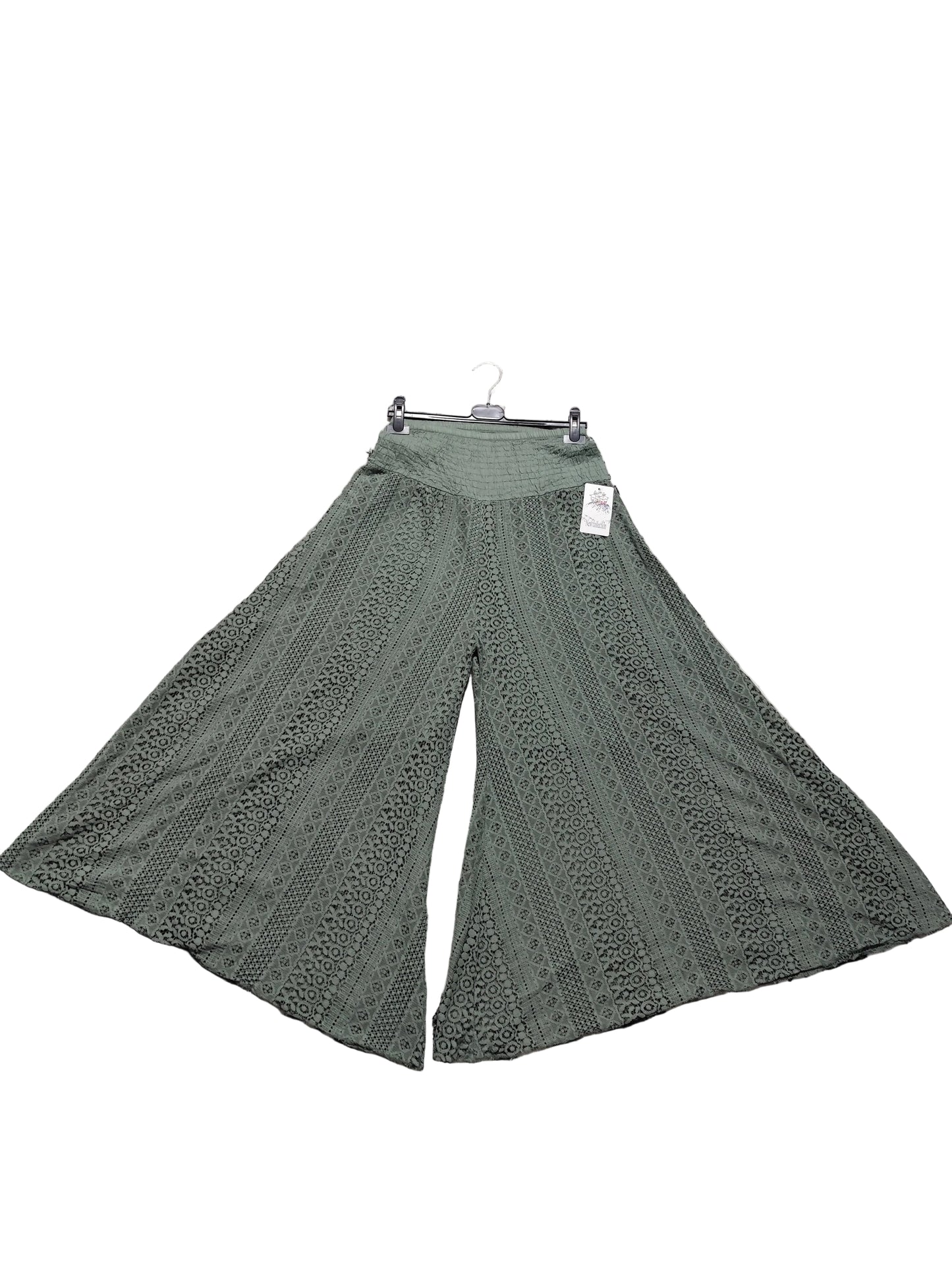 Pantalon Palazzo en Dentelle Crochet – Esprit Bohème Chic