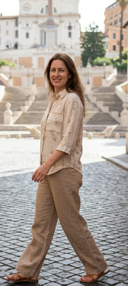 Chemise en Coton Brodé - Style Bohème Chic