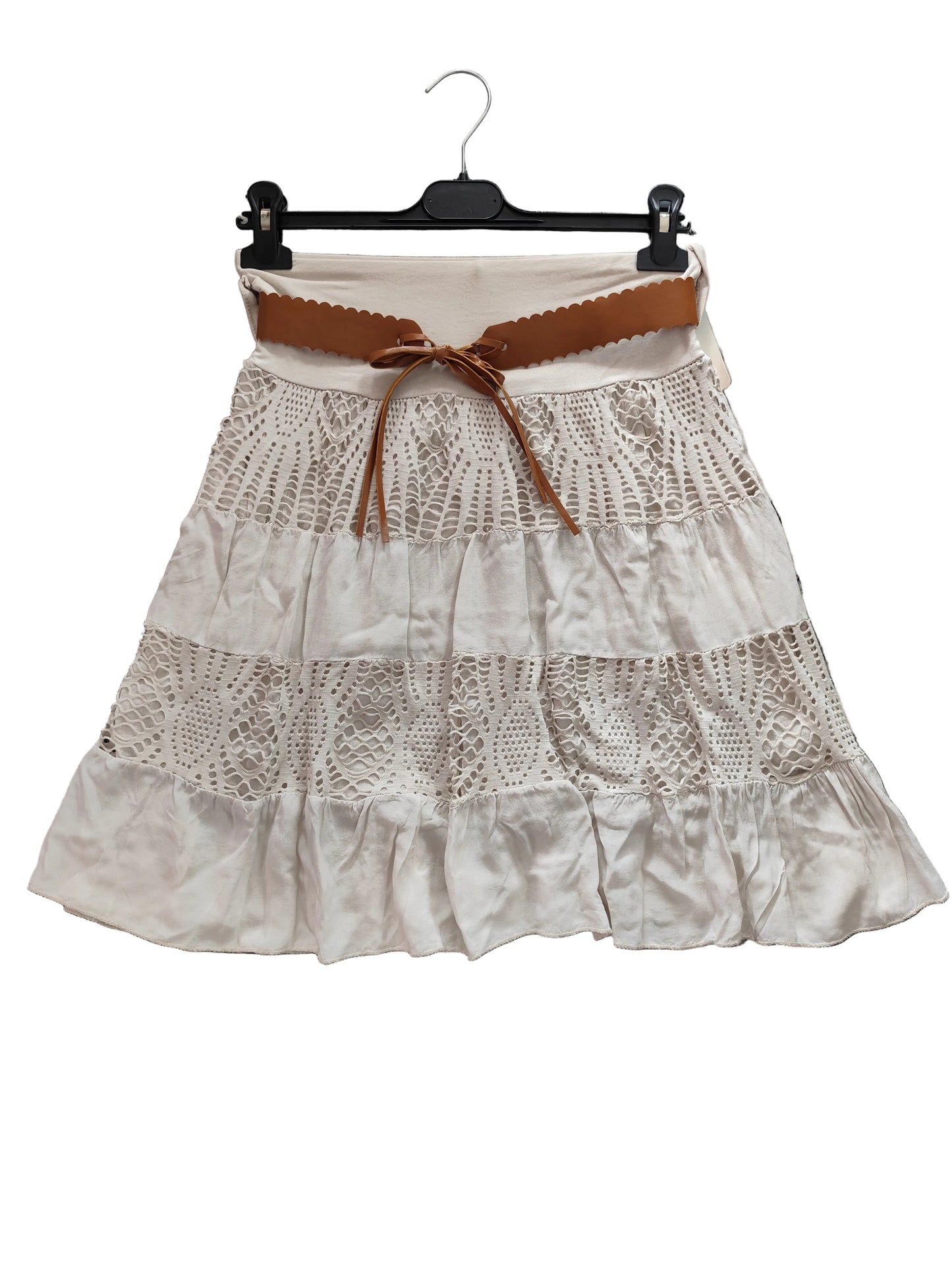 Jupe Courte Bohème "Moda Italia" – Avec Ceinture