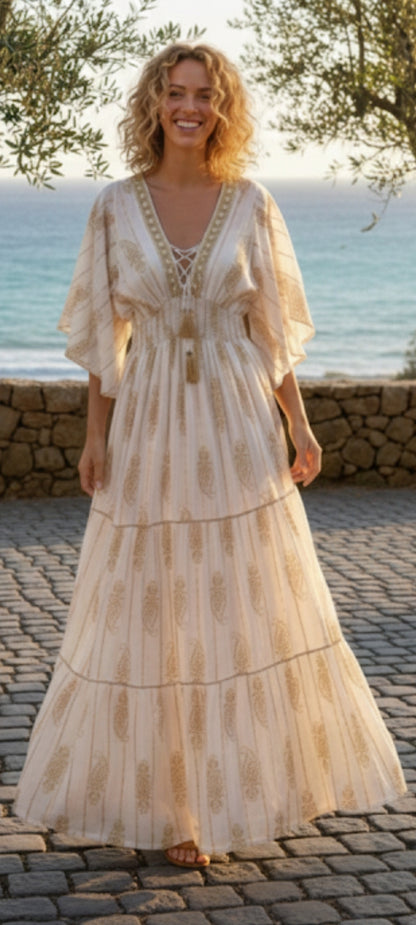 ✨ Robe Maxi Bohème-Chic – Style Riviera