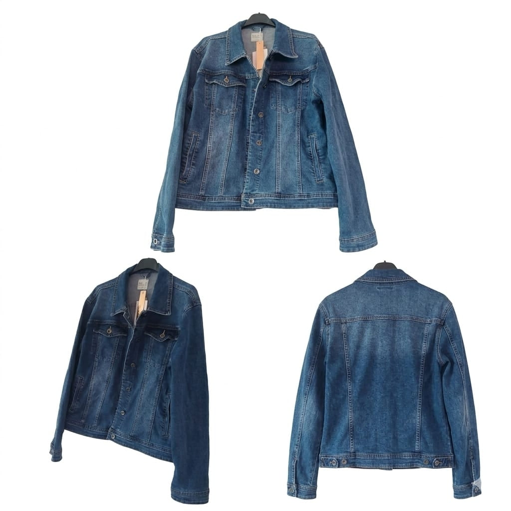Veste en Jean Intemporelle - Coupe Ajustée & Confort