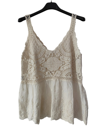 Débardeur Bohème en Coton et Crochet – L'Incontournable de l'Été