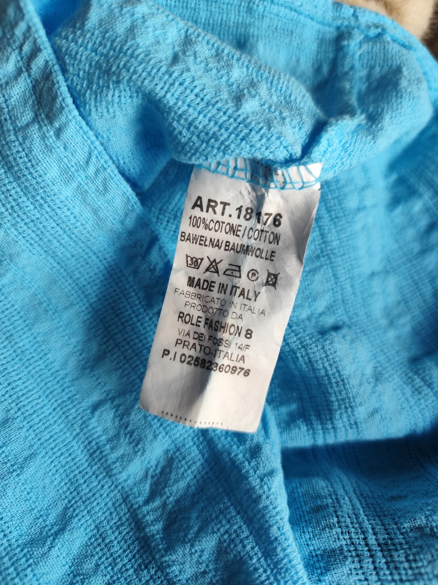 Blouse en Coton Texturé – L’Élégance Estivale Italienne
