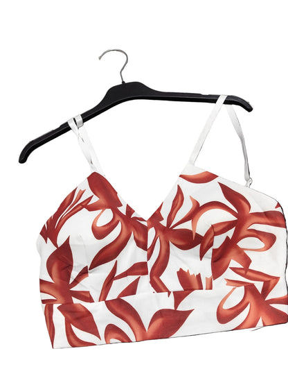 Ensemble Estival Chic – Top Crop & Pantalon Fluide – Imprimé Feuillage