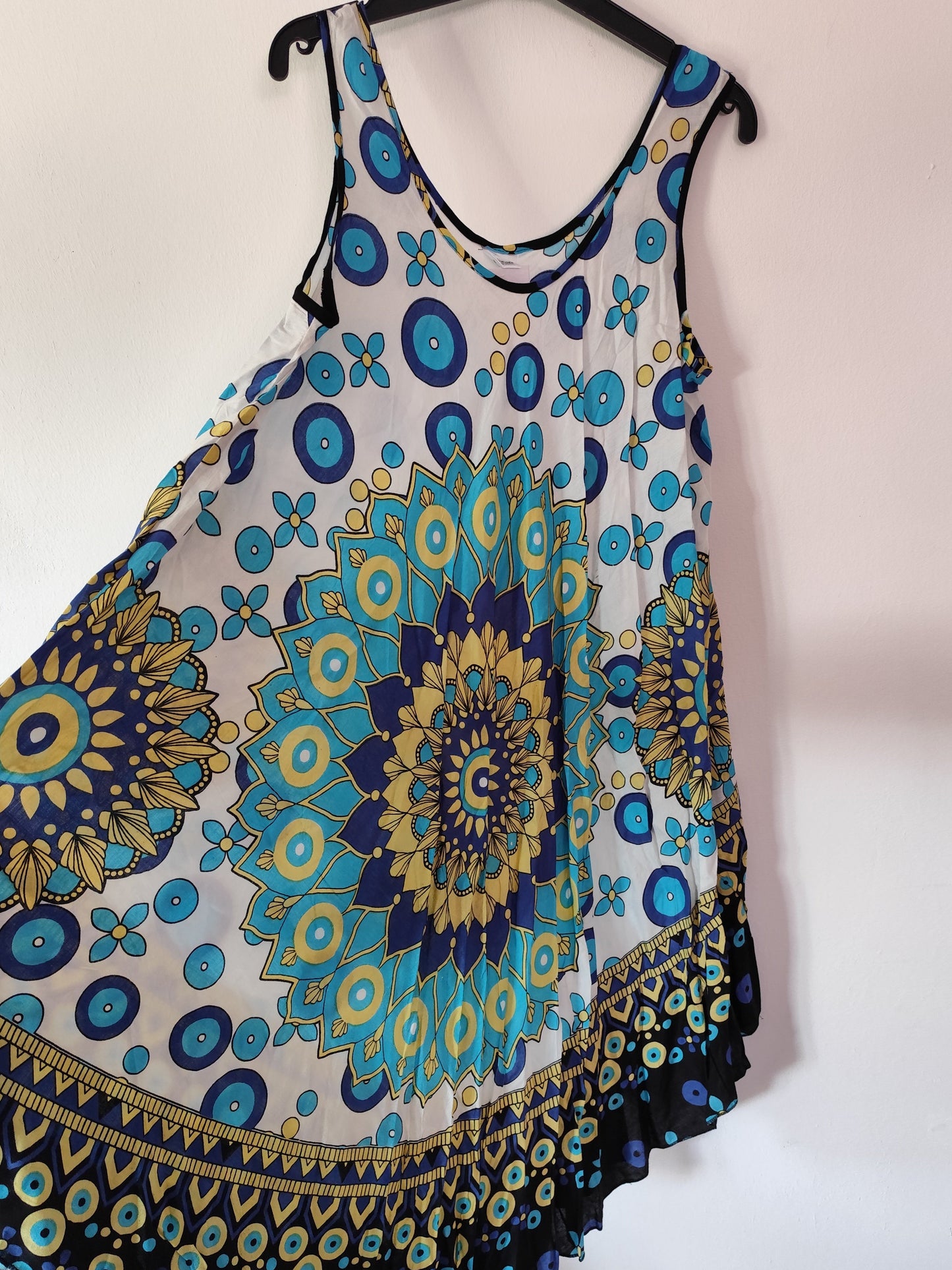 Robe d'Été Style Mandala – Coupe Évasée & Fluide