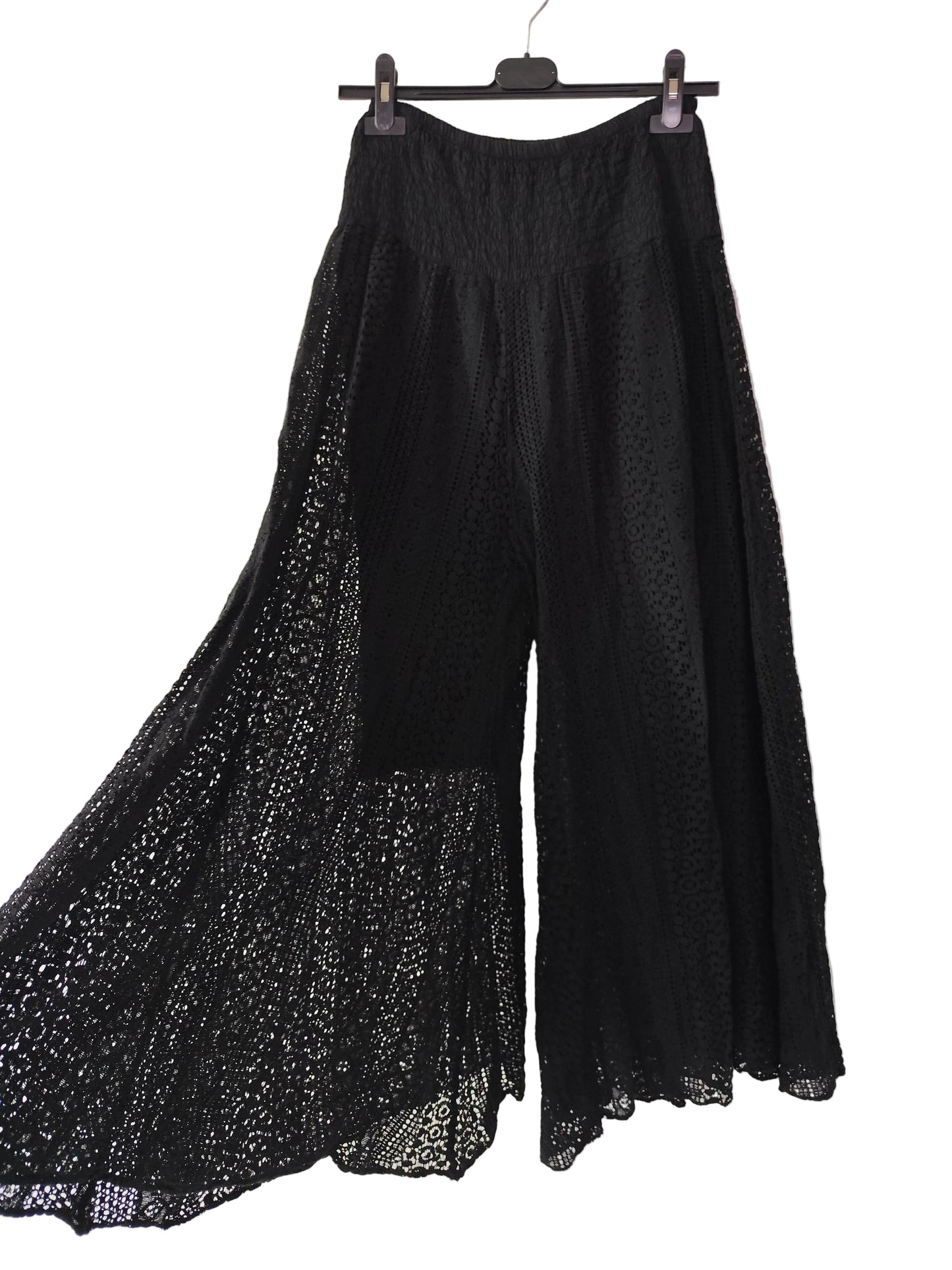 Pantalon Palazzo en Dentelle Crochet – Esprit Bohème Chic