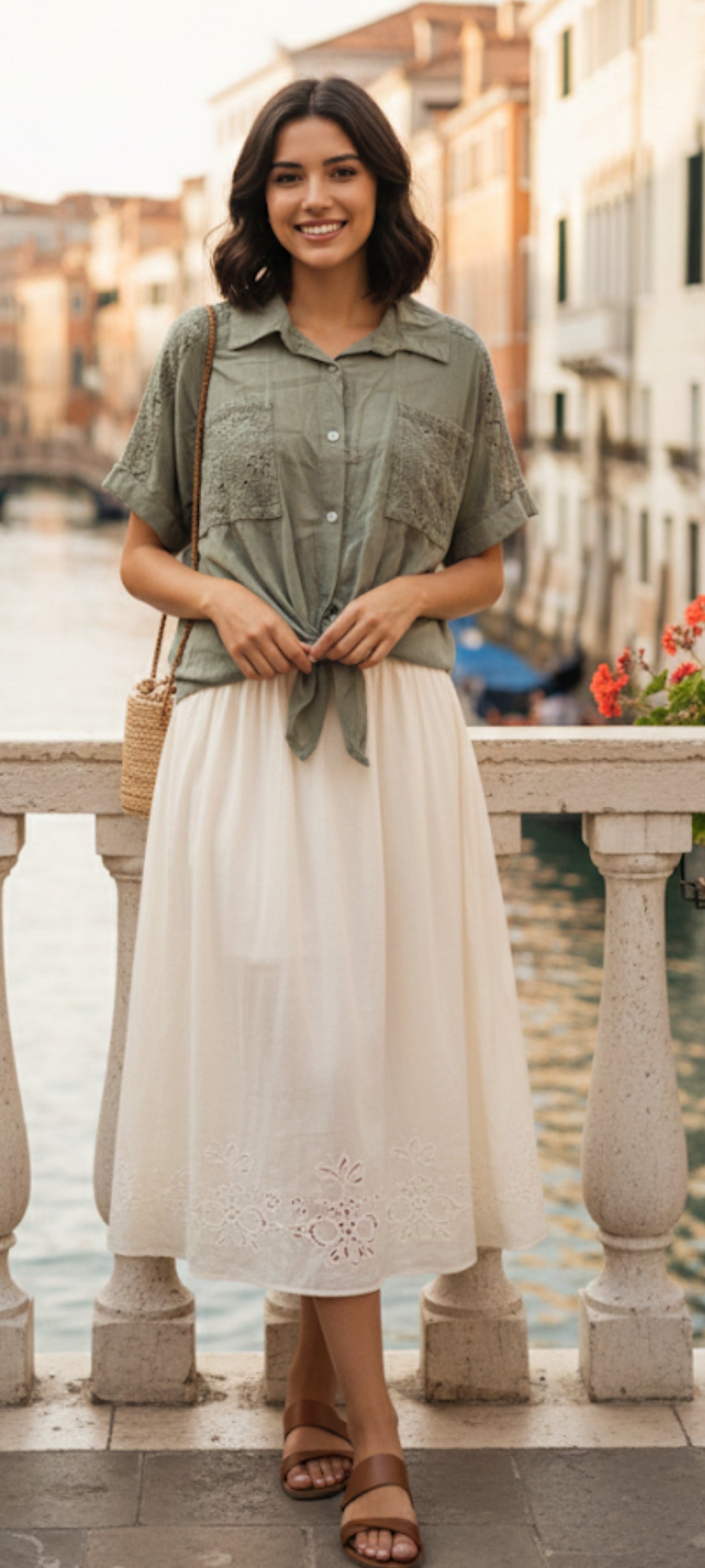 Chemise légère style bohème chic