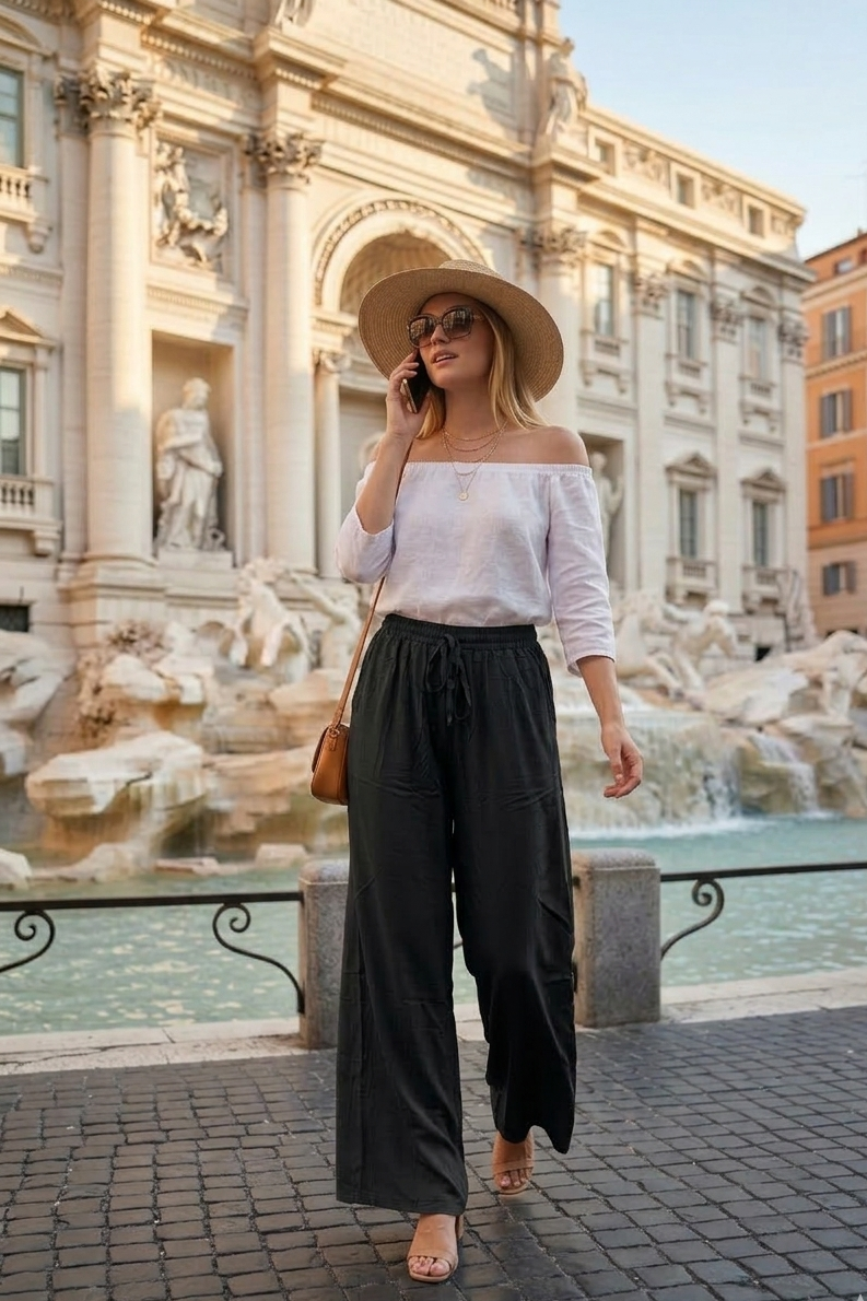 Pantalon Large Fluide - L'Essentiel de votre Été ✨