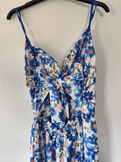Robe Longue Estivale à Imprimé Floral – Élégance et Fluidité