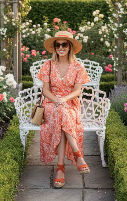 Robe Maxi Bohème à Imprimé Floral – Élégance et Fluidité