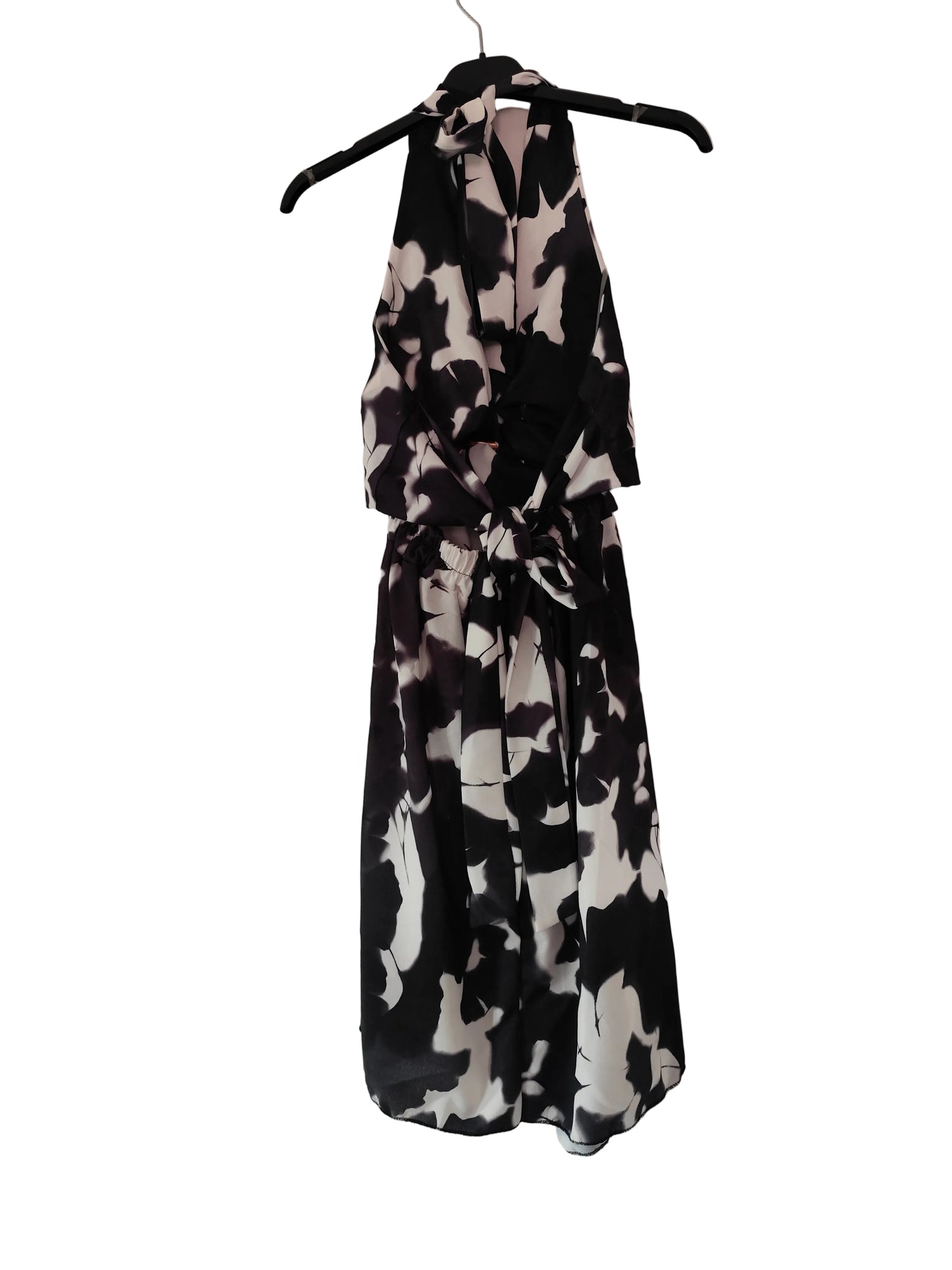 Robe d’Été Dos Nu - Imprimé Floral Abstrait