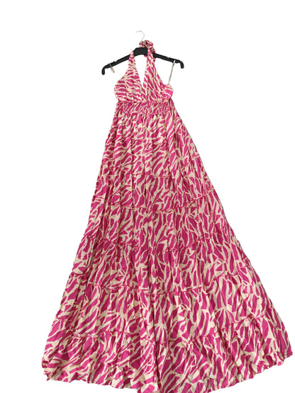 Robe longue estivale à motif zébré – Style bohème chic