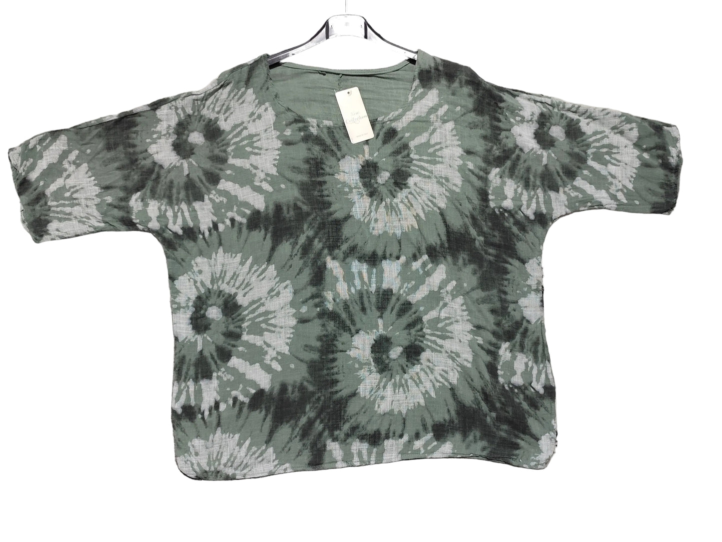 T-shirt Oversize à Motif Tie & Dye - Style Bohème Chic