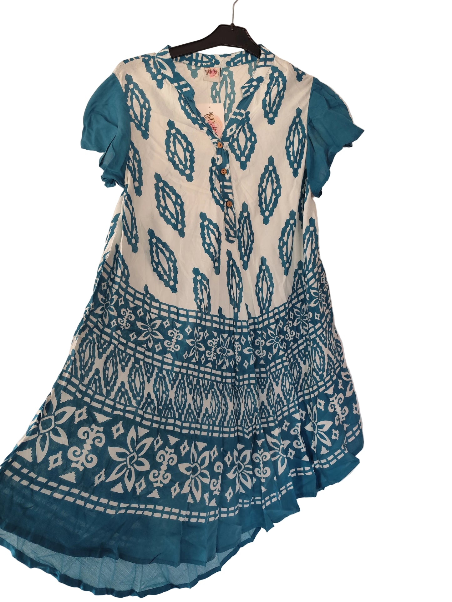 🌸 Robe Midi Style Boho-Chic – 100% Viscose